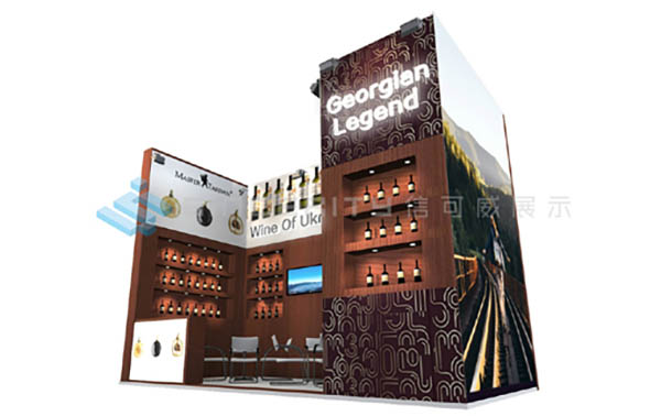 2018中國(廣州)國際名酒展18平展臺設計效果圖 2018中國(廣州)國際名酒展18平展臺設計效果圖